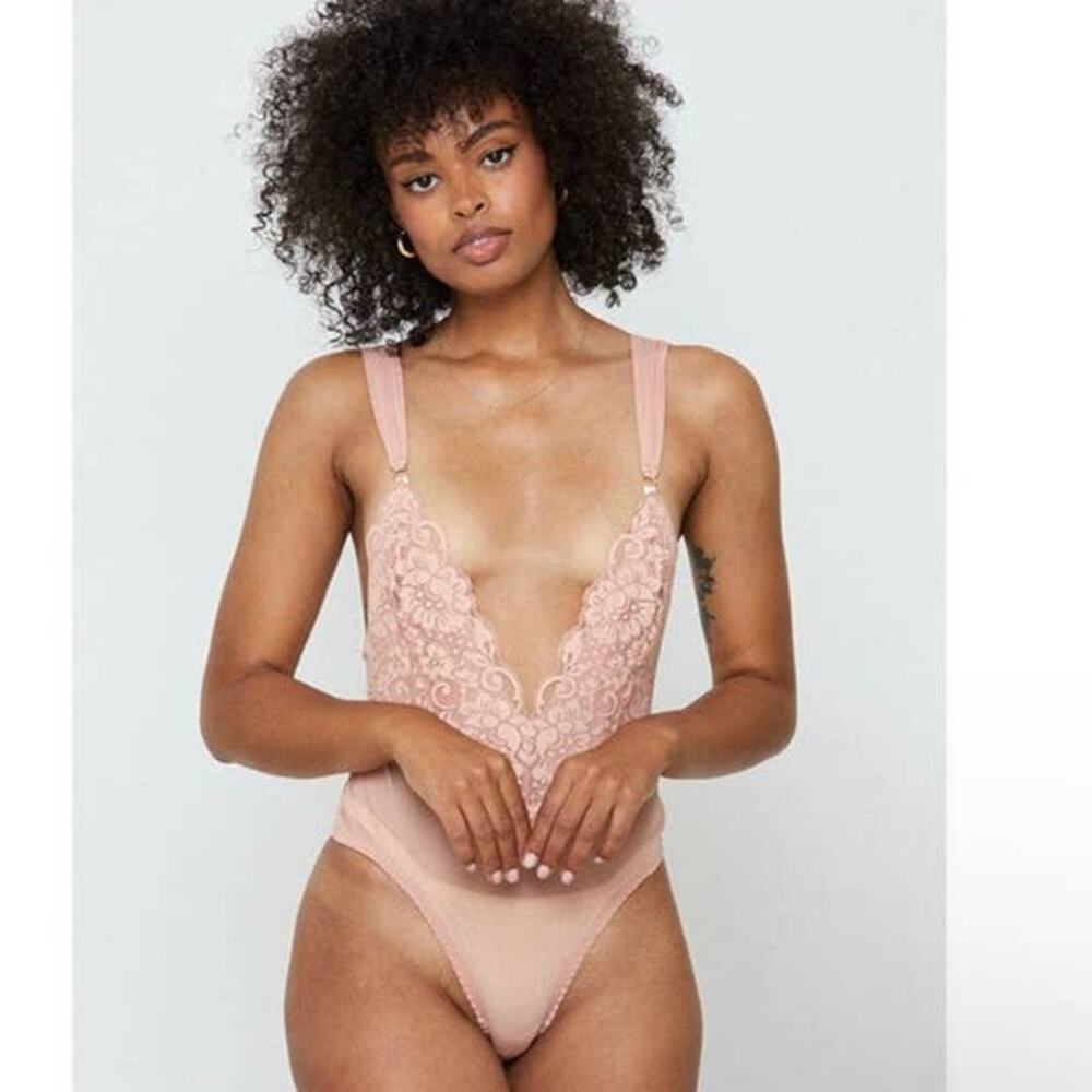 We are HAH Cheap and Cheerful Bodysuit Copper Rose Size XS NWT